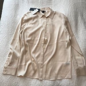 Brand new Banana Republic rose silk blouse